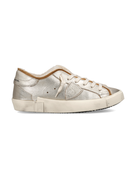 Sneakers Prsx für Damen mit Futter aus Shearling, Gold