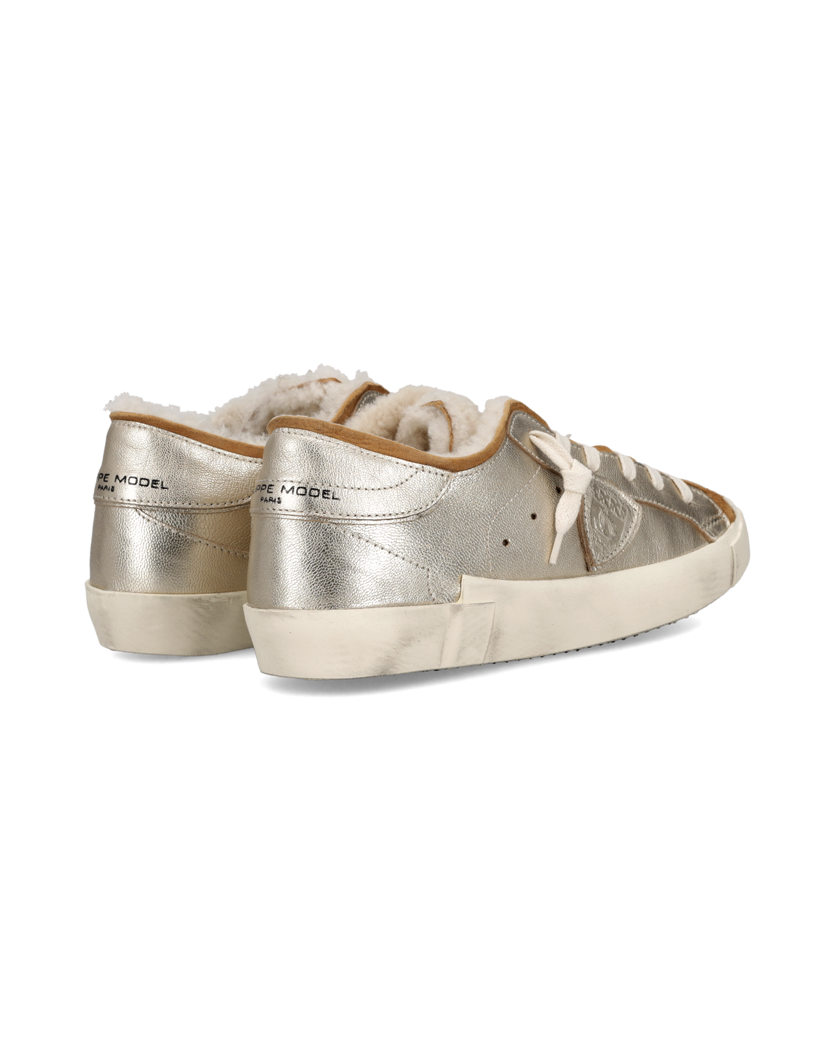 Sneakers Prsx für Damen mit Futter aus Shearling, Gold