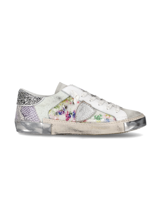 Sneaker bassa PRSX donna - bianco e argento