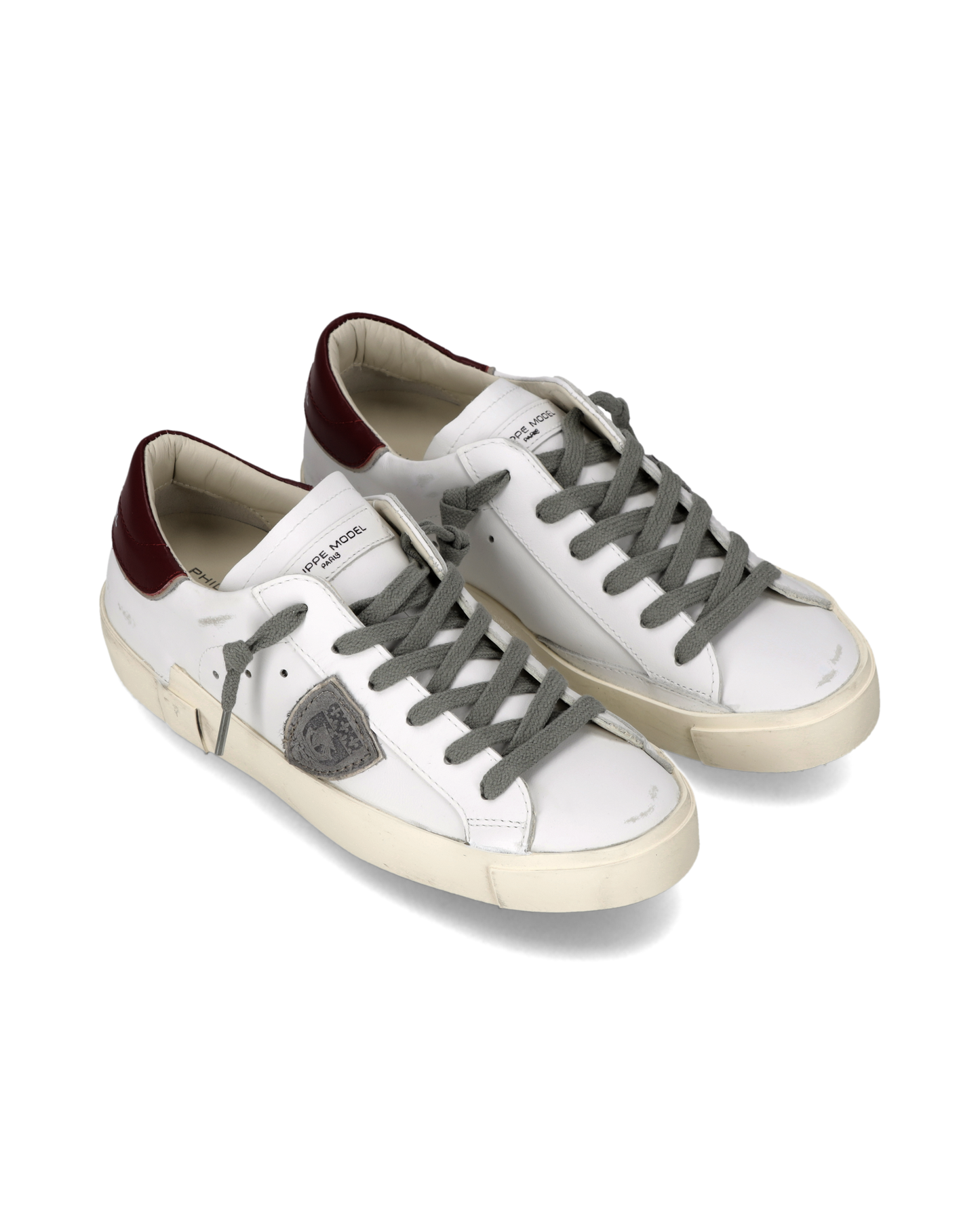 Sneakers Prsx Donna, Bianco Bordeaux Grigio