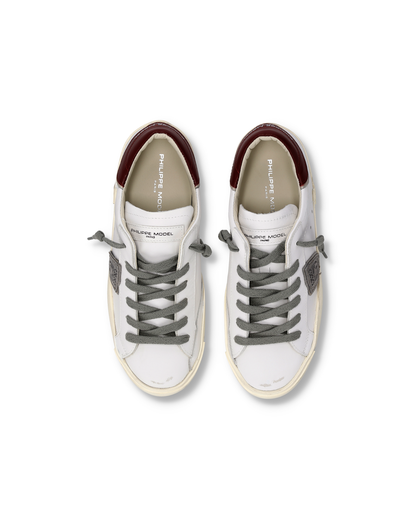 Sneakers Prsx Donna, Bianco Bordeaux Grigio