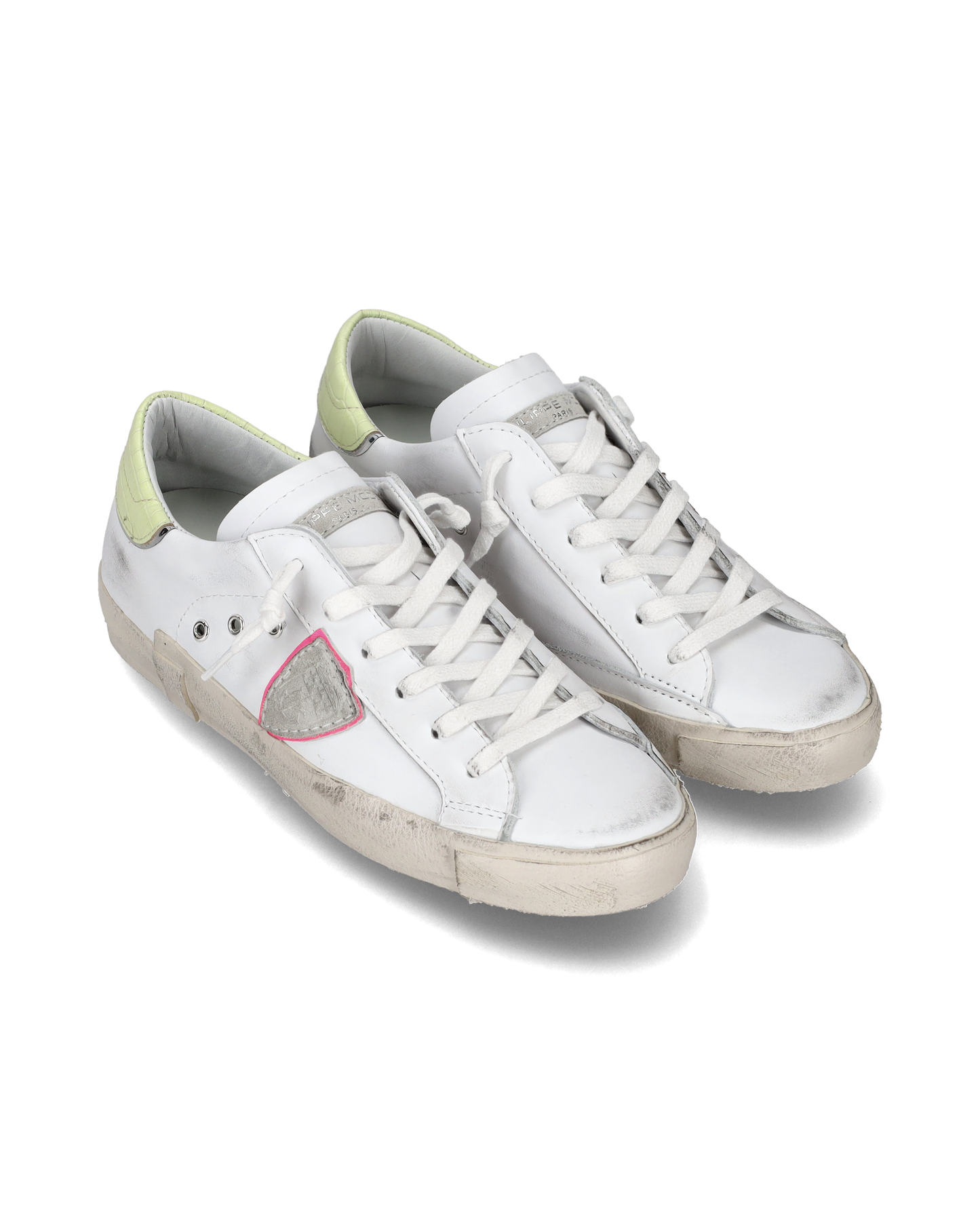 Sneaker bassa PRSX donna - bianco e giallo