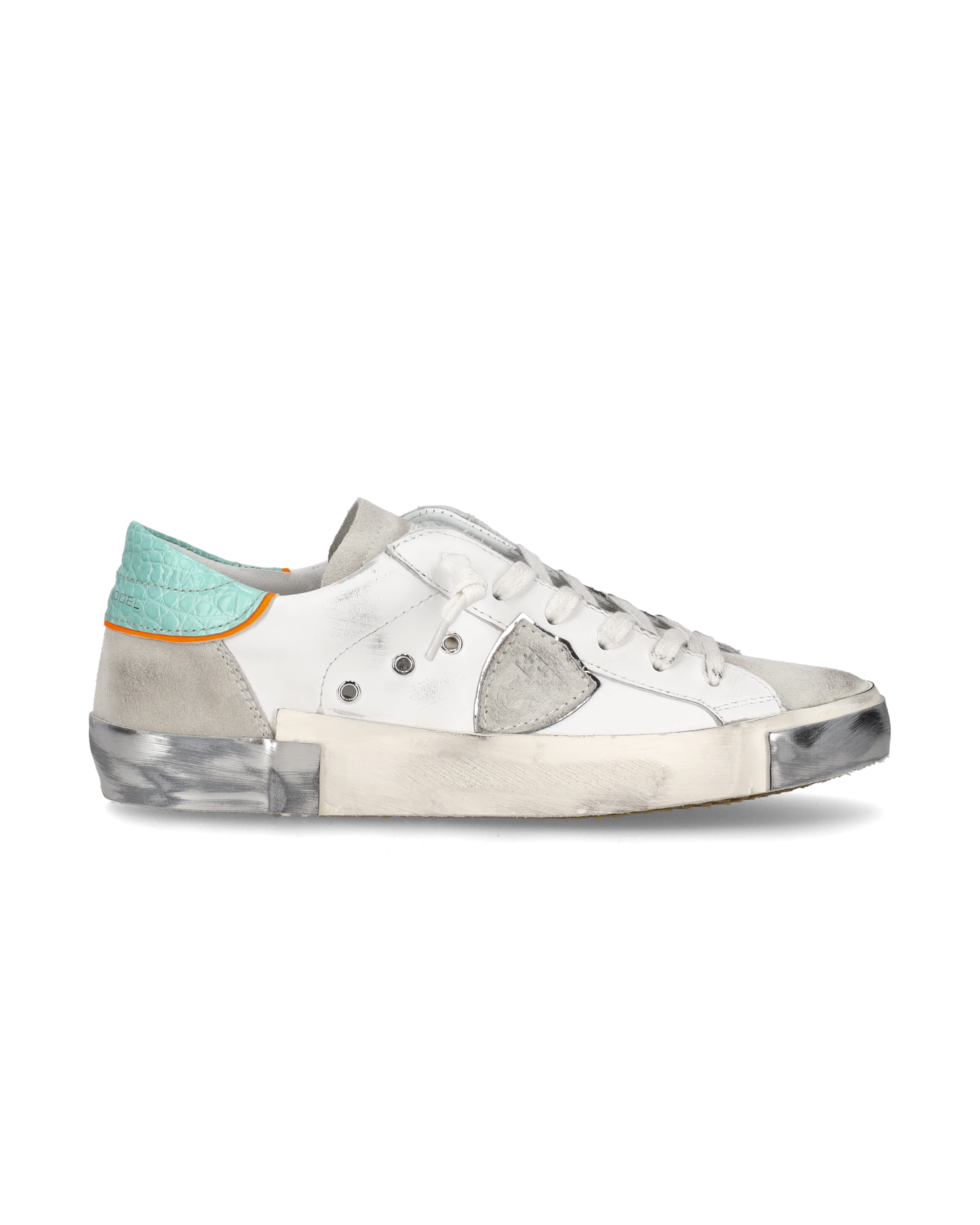 Sneaker bassa PRSX donna - bianco e verde acqua