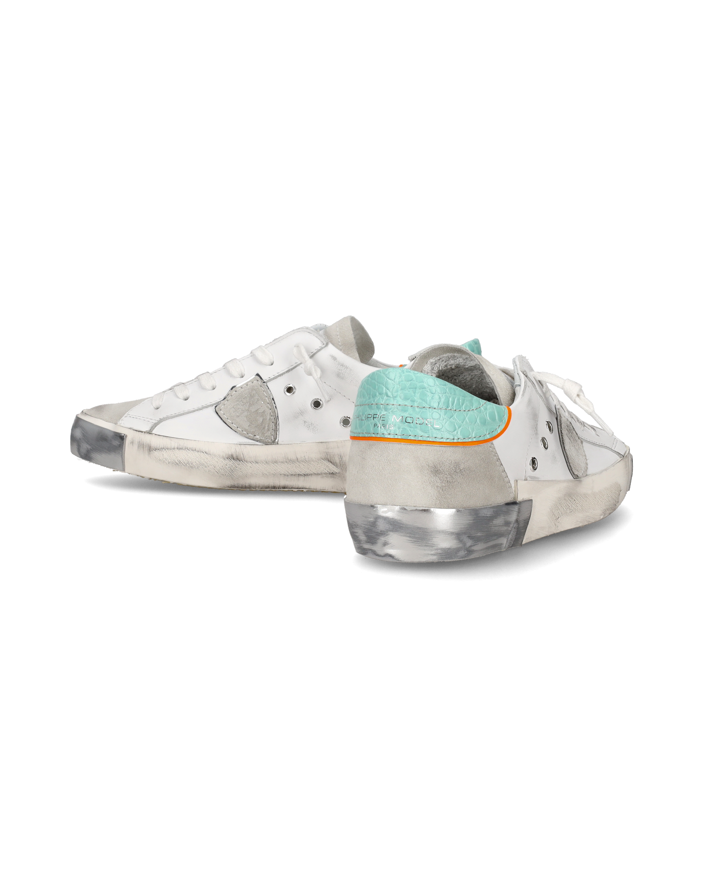 Sneaker bassa PRSX donna - bianco e verde acqua