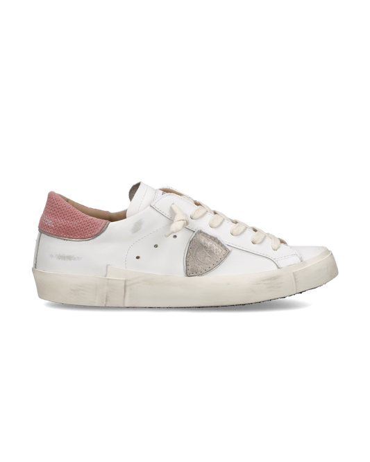 Baskets Prsx Femme, Blanc Vieux Rose