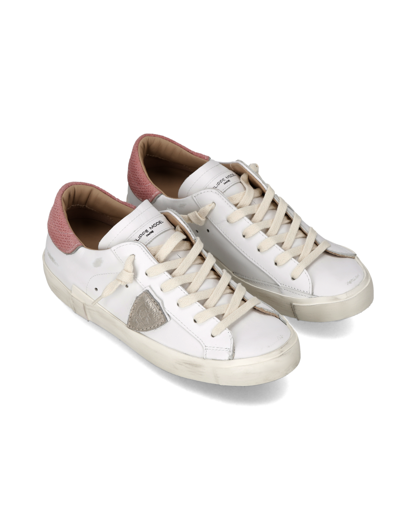Sneakers Prsx Donna, Bianco Rosa Antico