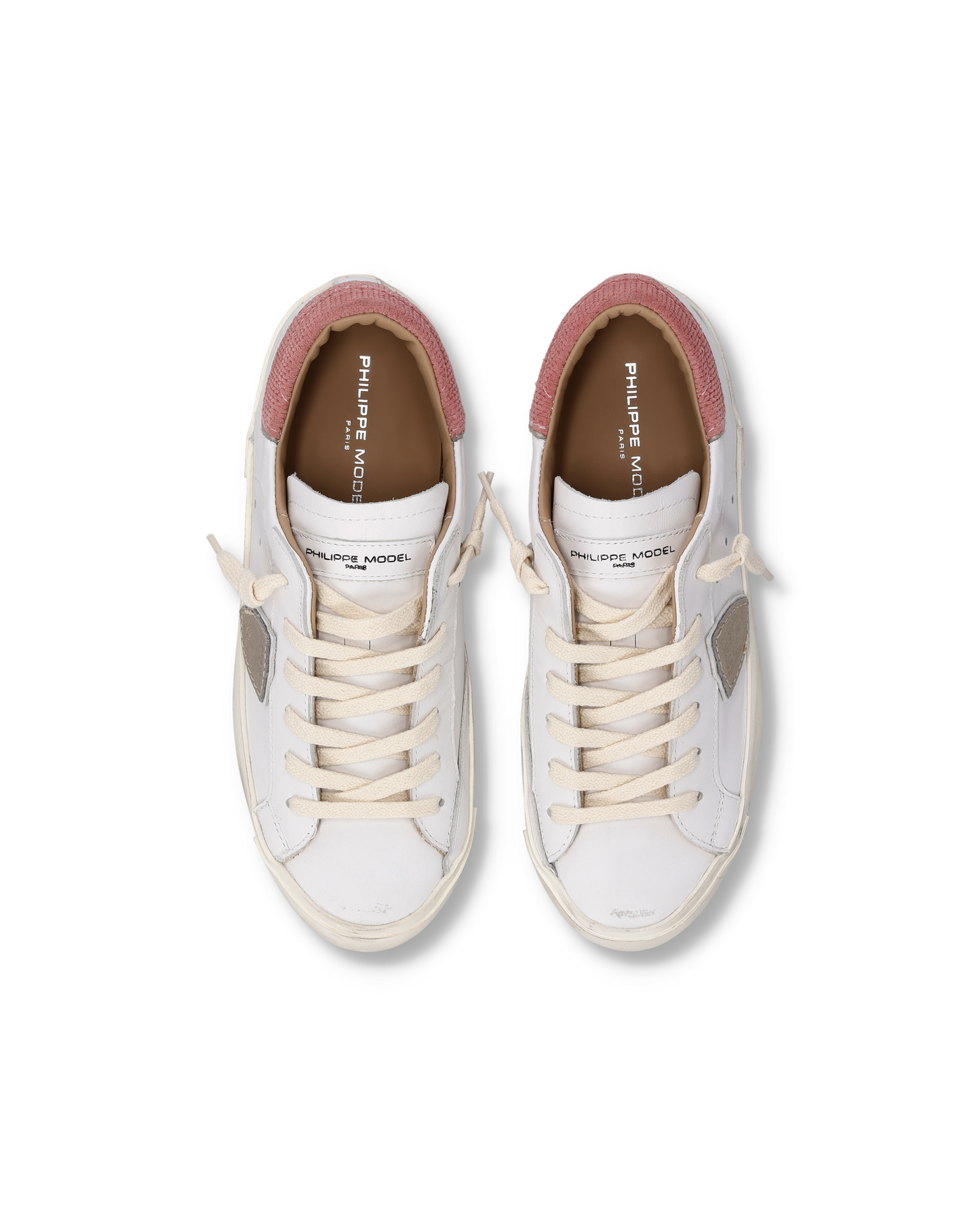 Sneakers Prsx Donna, Bianco Rosa Antico