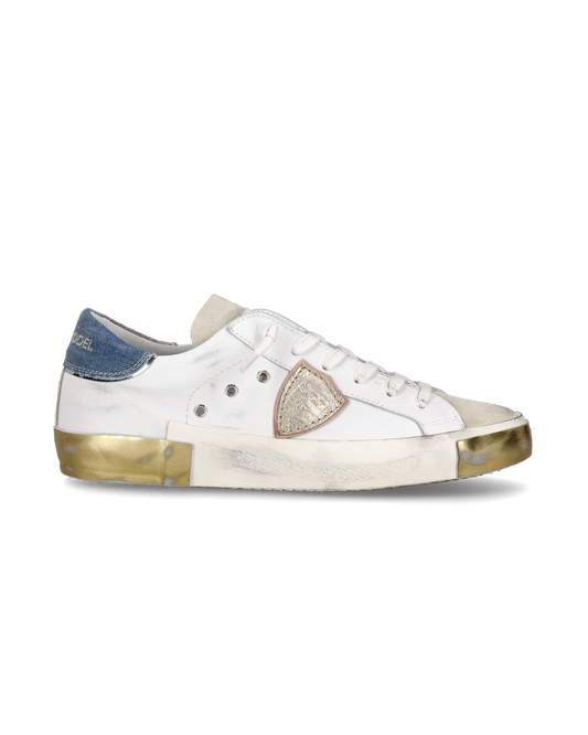 Sneaker bassa PRSX donna - bianco e azzurro