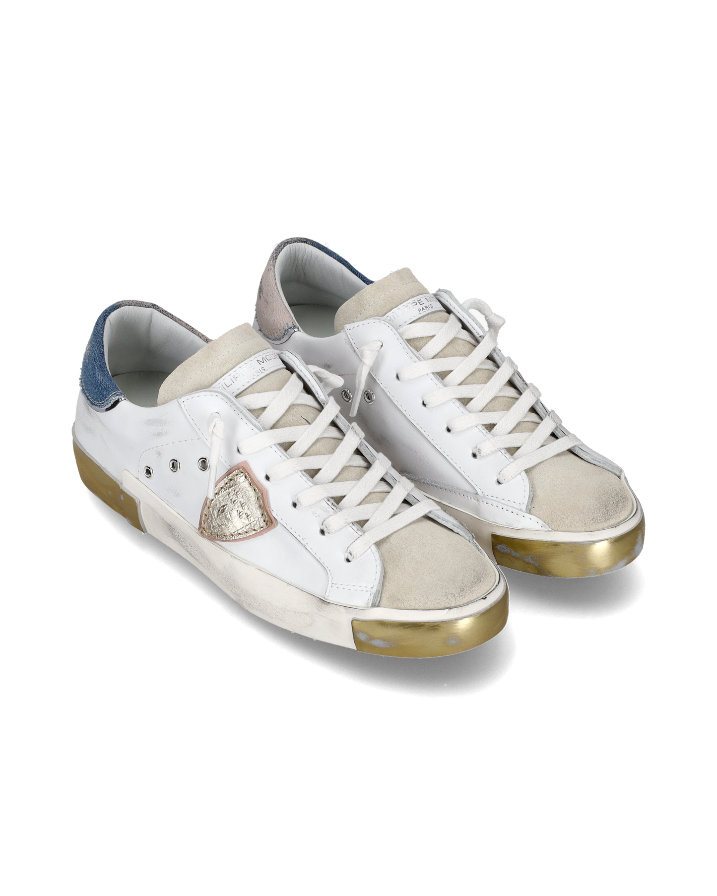 Sneaker bassa PRSX donna - bianco e azzurro