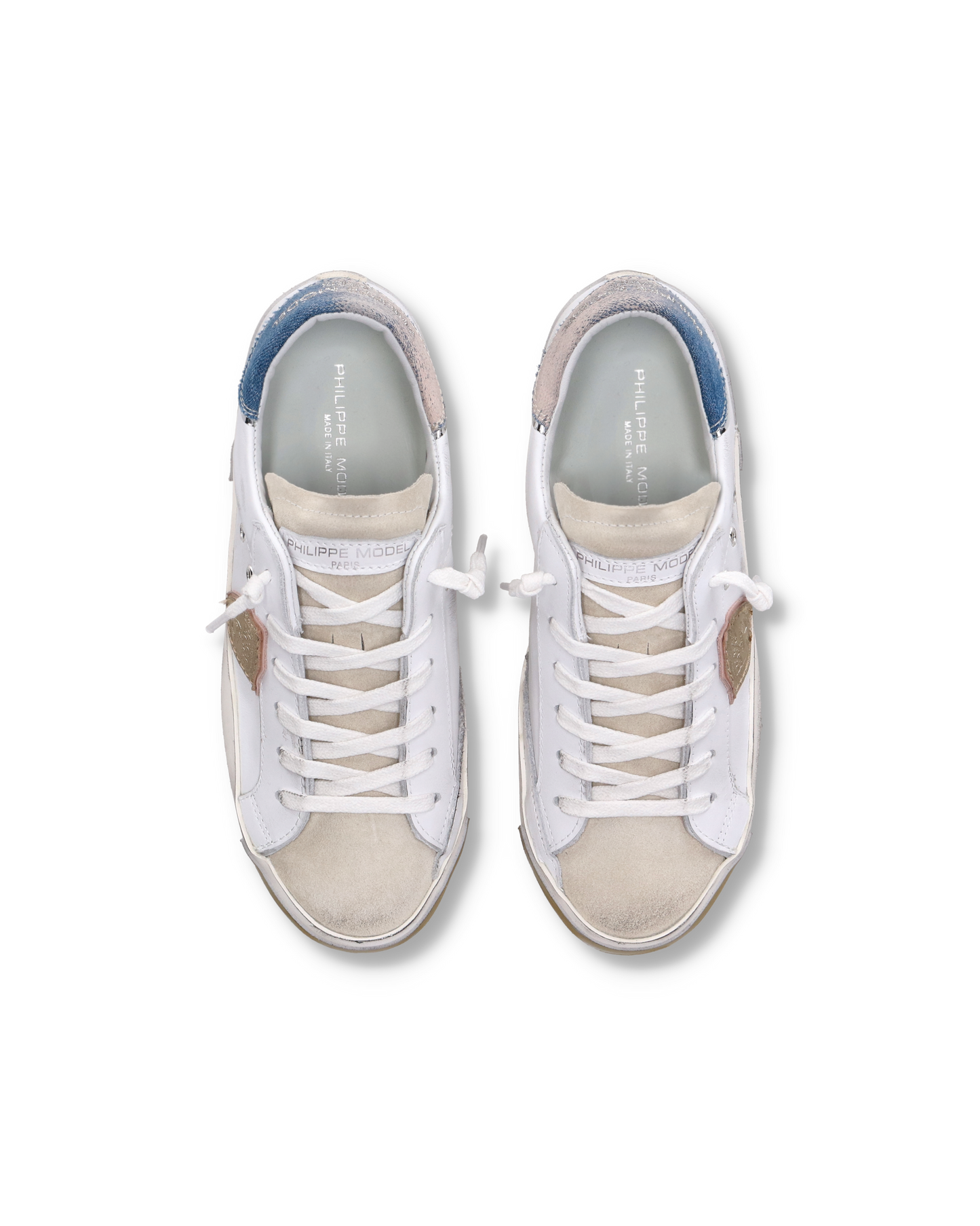 Sneaker bassa PRSX donna - bianco e azzurro