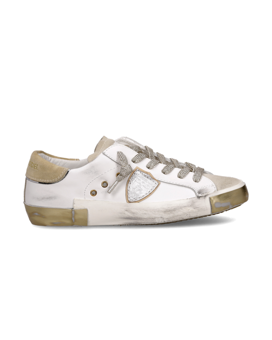 Sneakers Prsx Donna, Bianco Sabbia