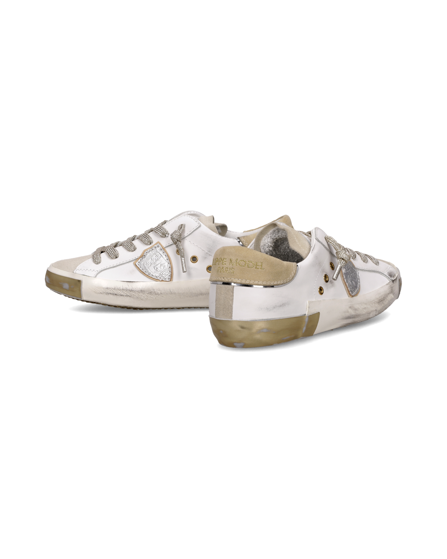 Zapatilla Prsx Para Mujer, Blanco y Verde Salvia