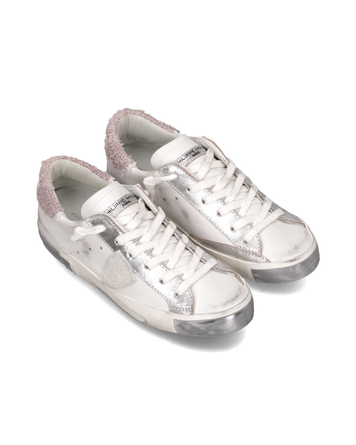 Sneakers Prsx Donna, Bianco Rosa