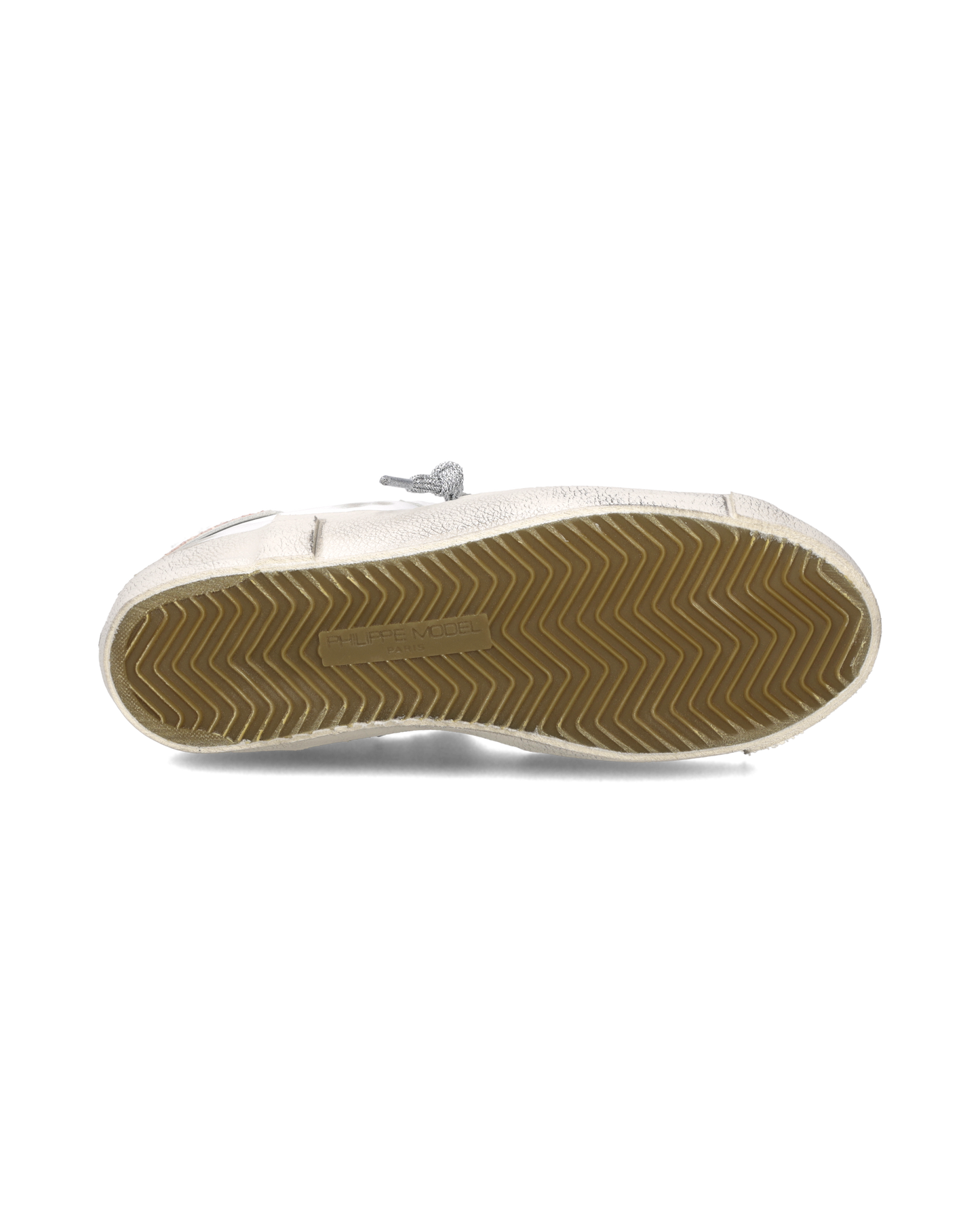 Sneakers Prsx Donna con spoiler glitterato, Bianco Rosa Argento