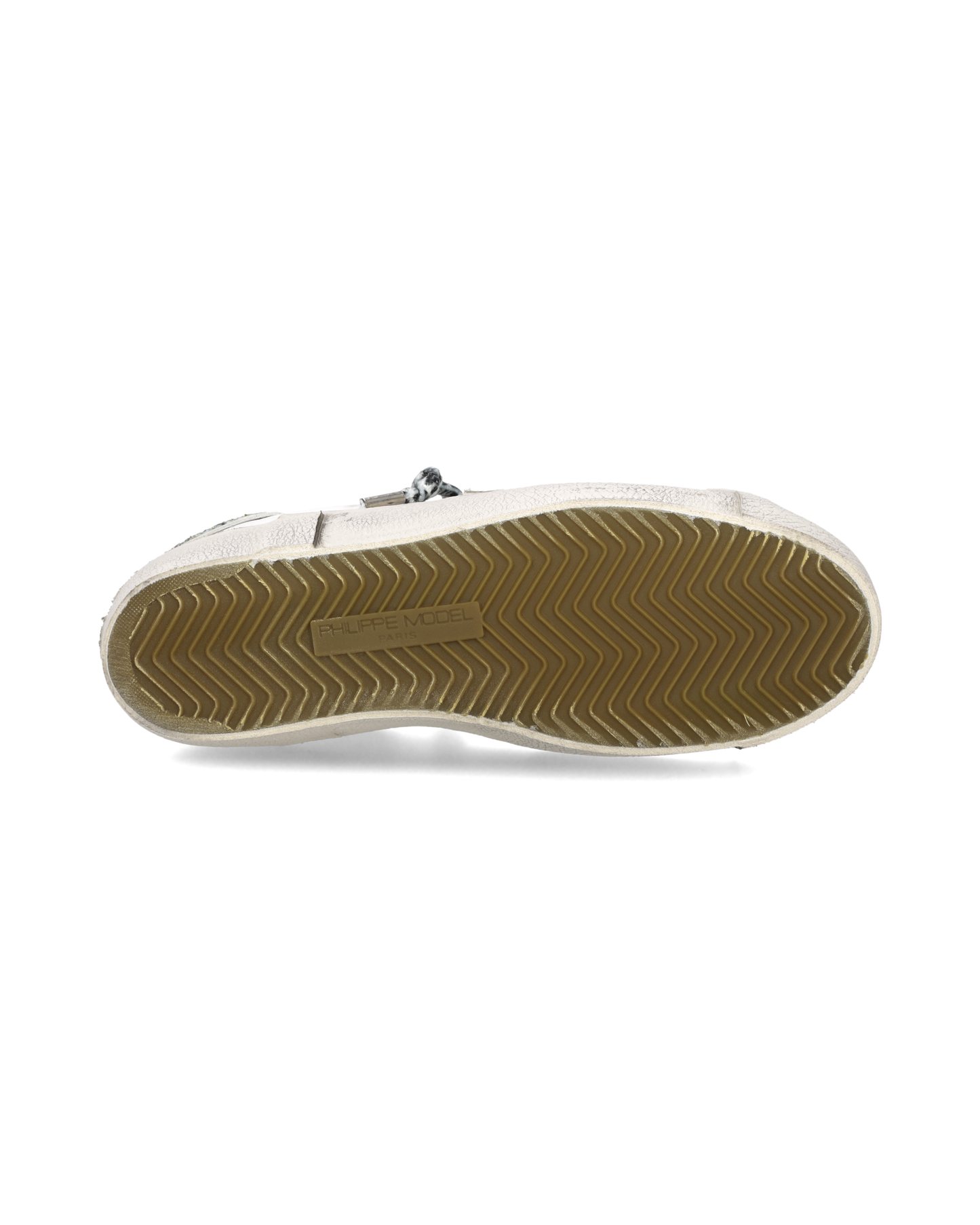 Sneakers Prsx Donna con spoiler glitterato, Bianco Azzurro Oro