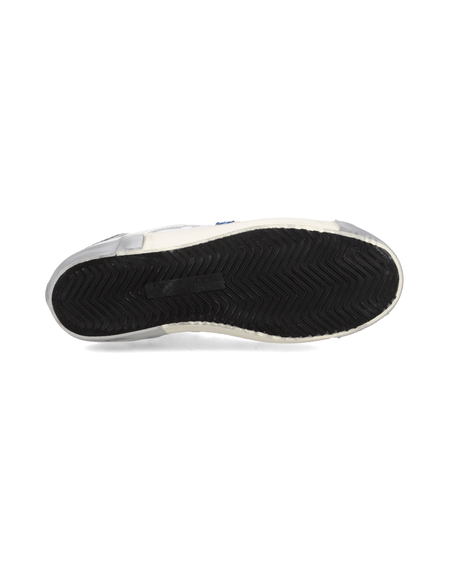 Zapatillas Prsx Para Mujer, Blanco Plateado y Azul