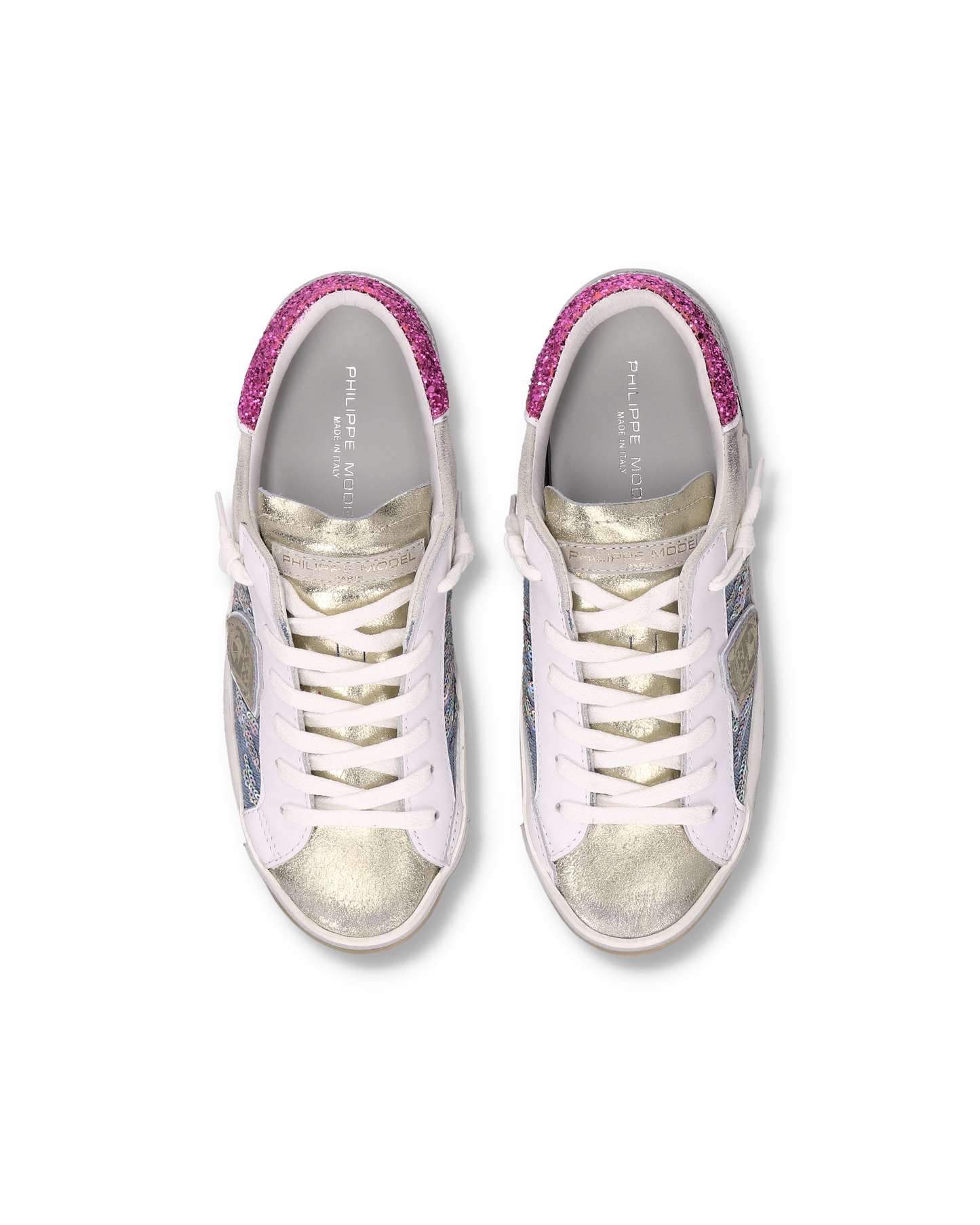 Sneakers Prsx Donna, Bianco Denim