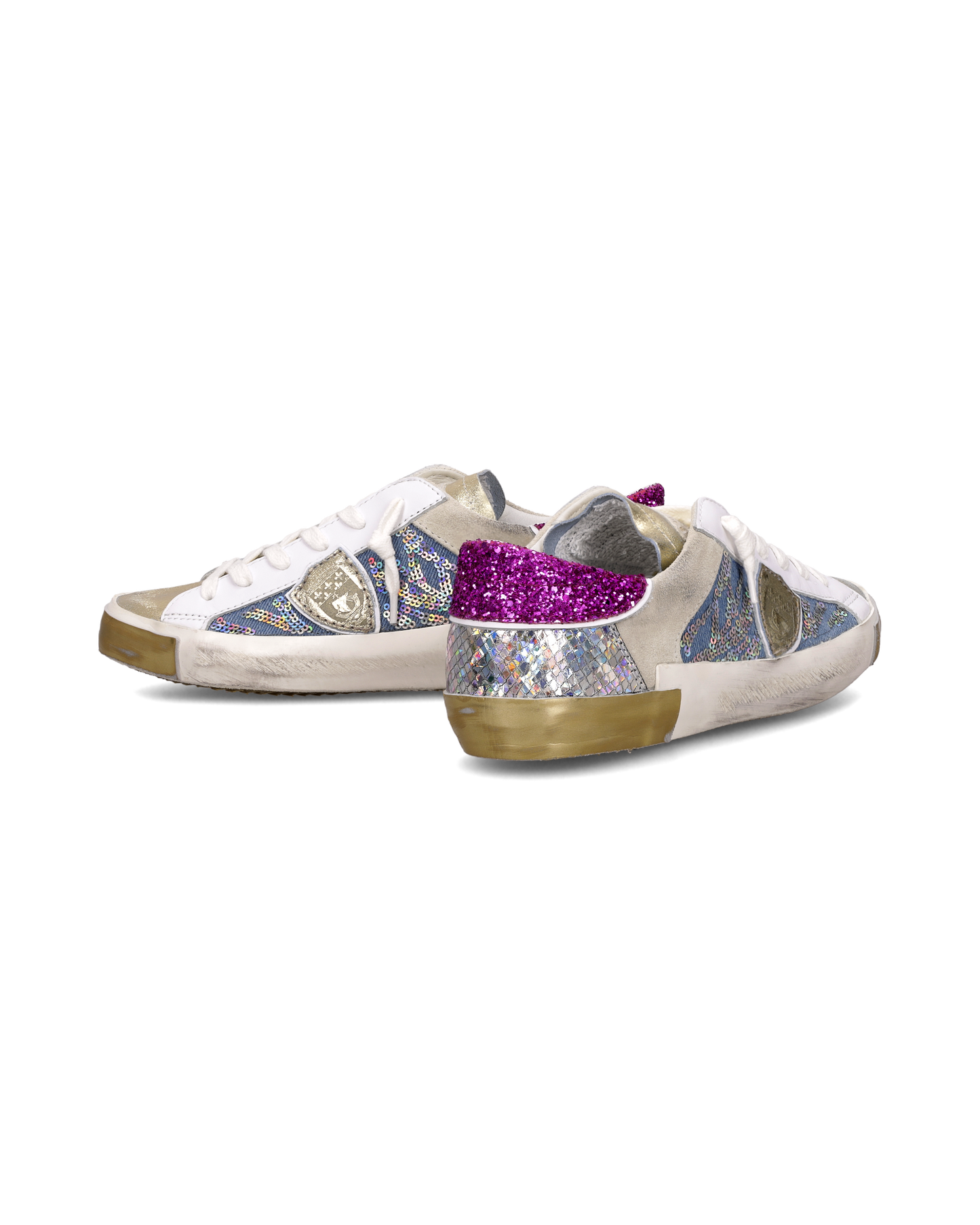 Sneakers Prsx Donna, Bianco Denim