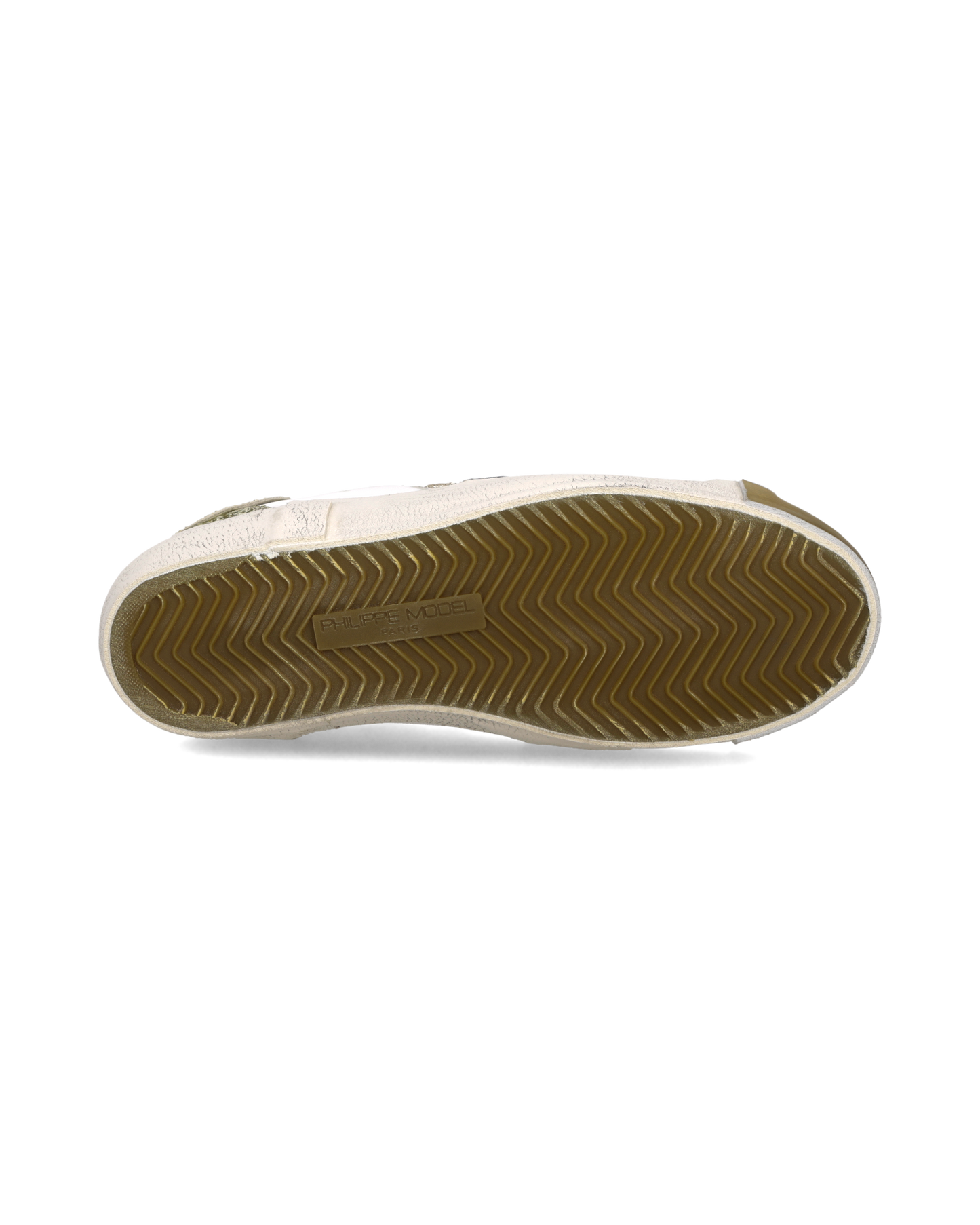 Sneakers Prsx Women with Glitter heel tab, White Gold