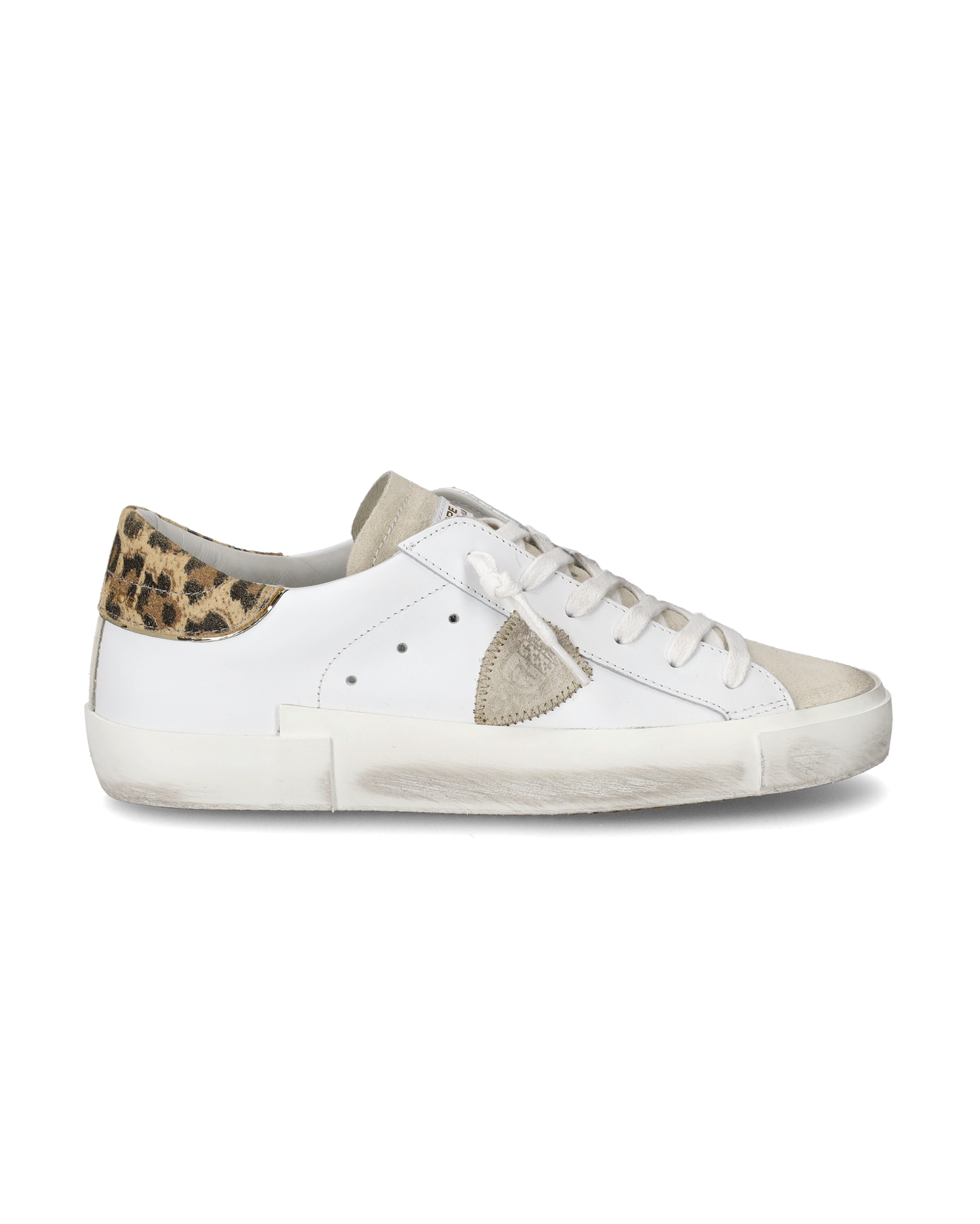 Sneaker basse Prsx donna - bianco e beige