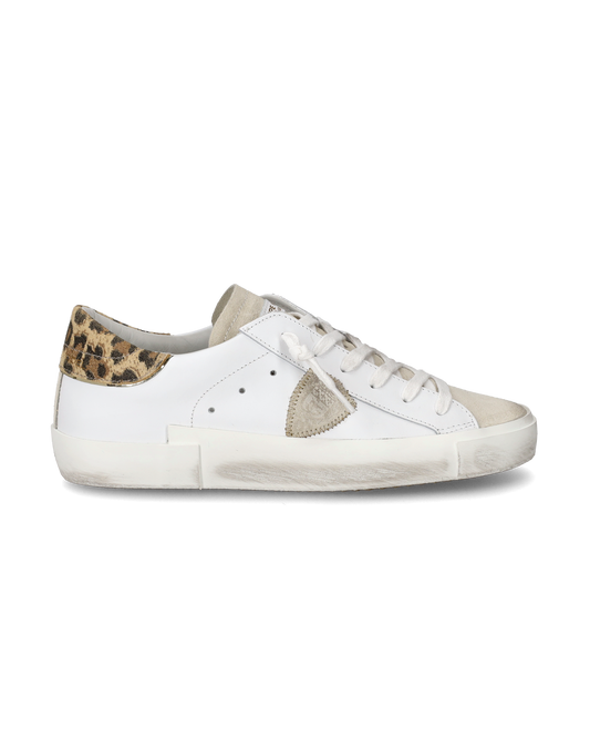 Sneaker basse Prsx donna - bianco e beige