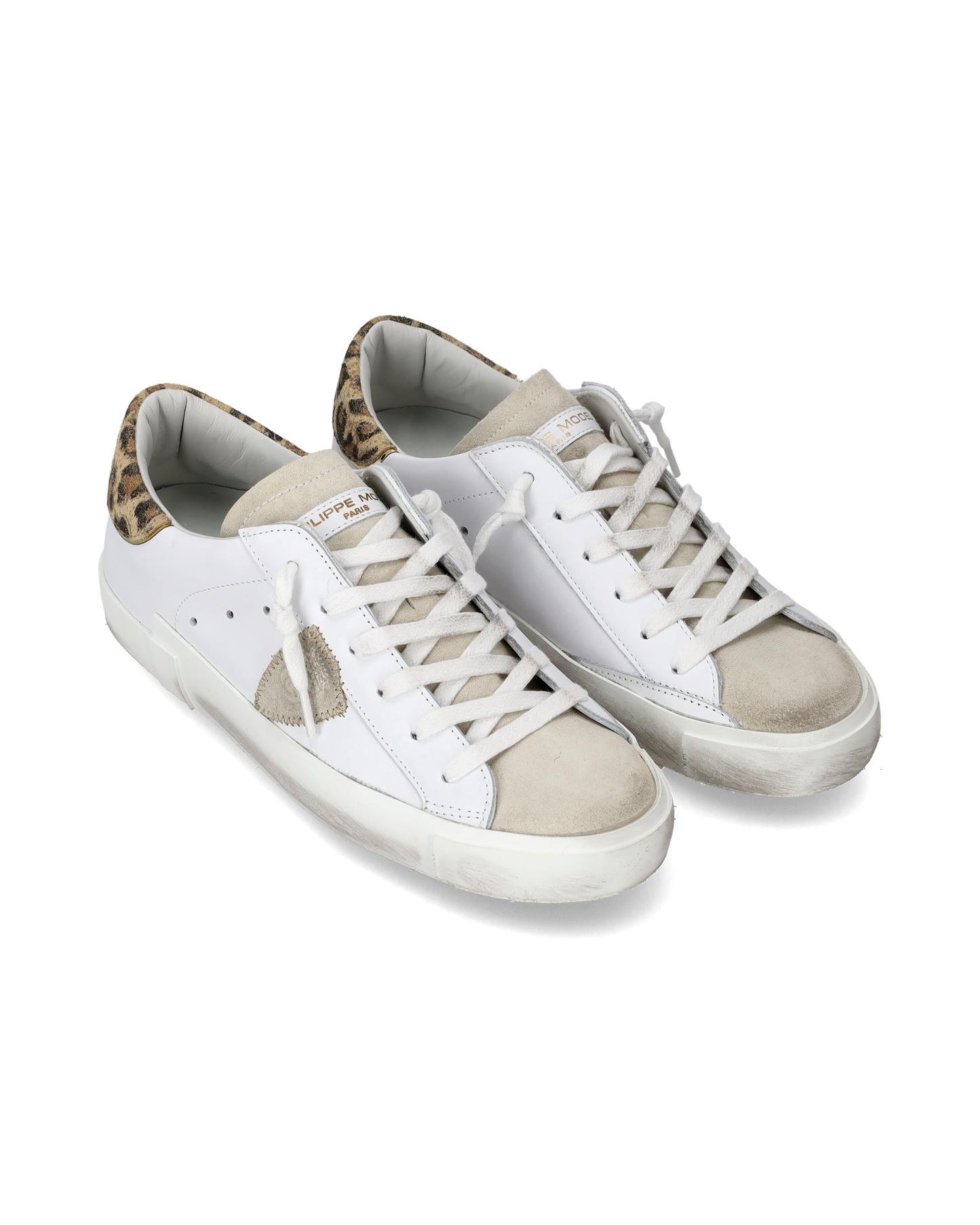 Sneaker basse Prsx donna - bianco e beige