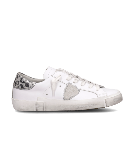 Sneakers Prsx Donna, Bianco Argento