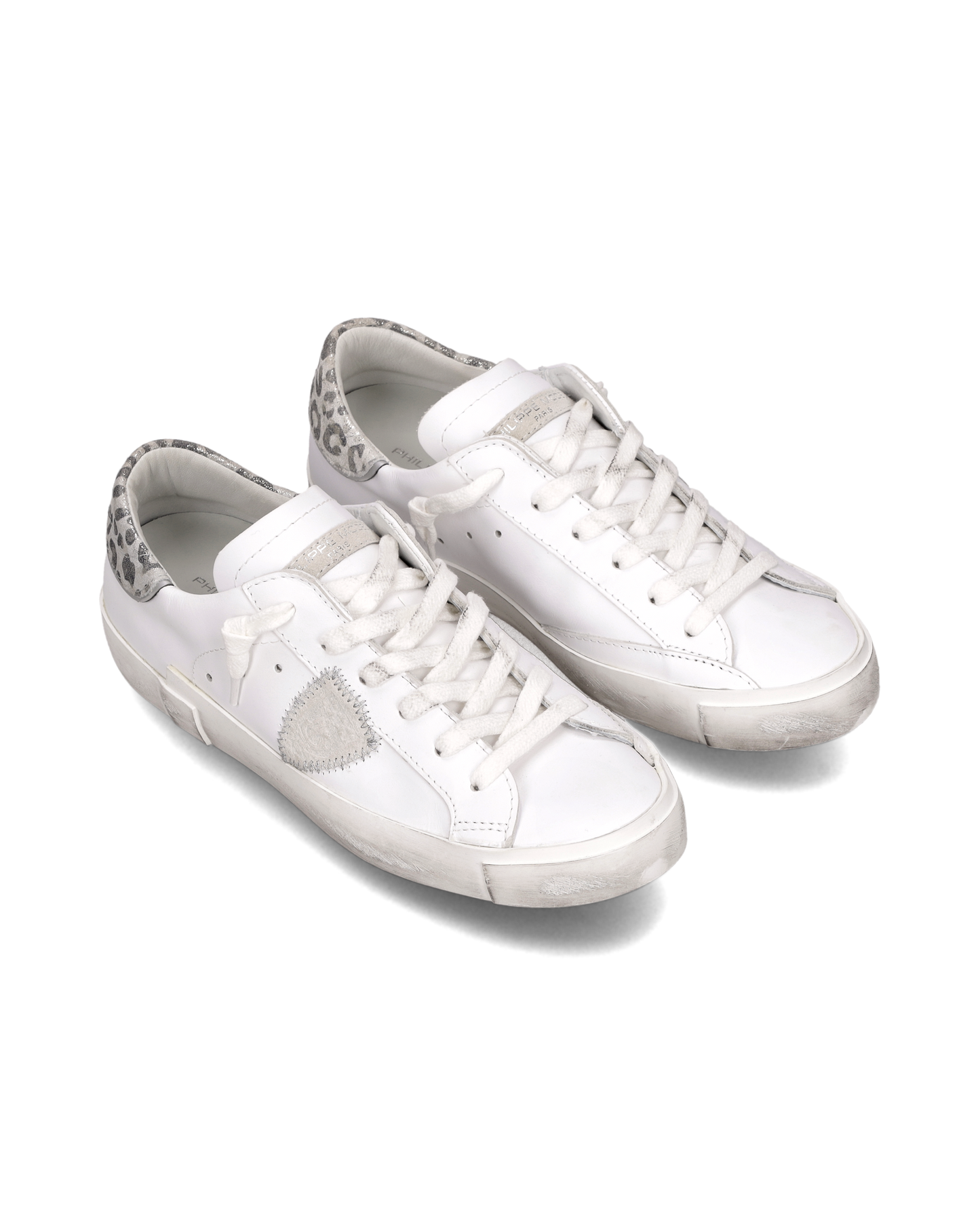 Sneakers Prsx Donna, Bianco Argento