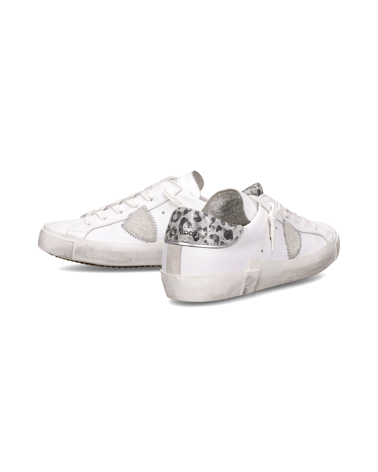 Sneakers Prsx Donna, Bianco Argento