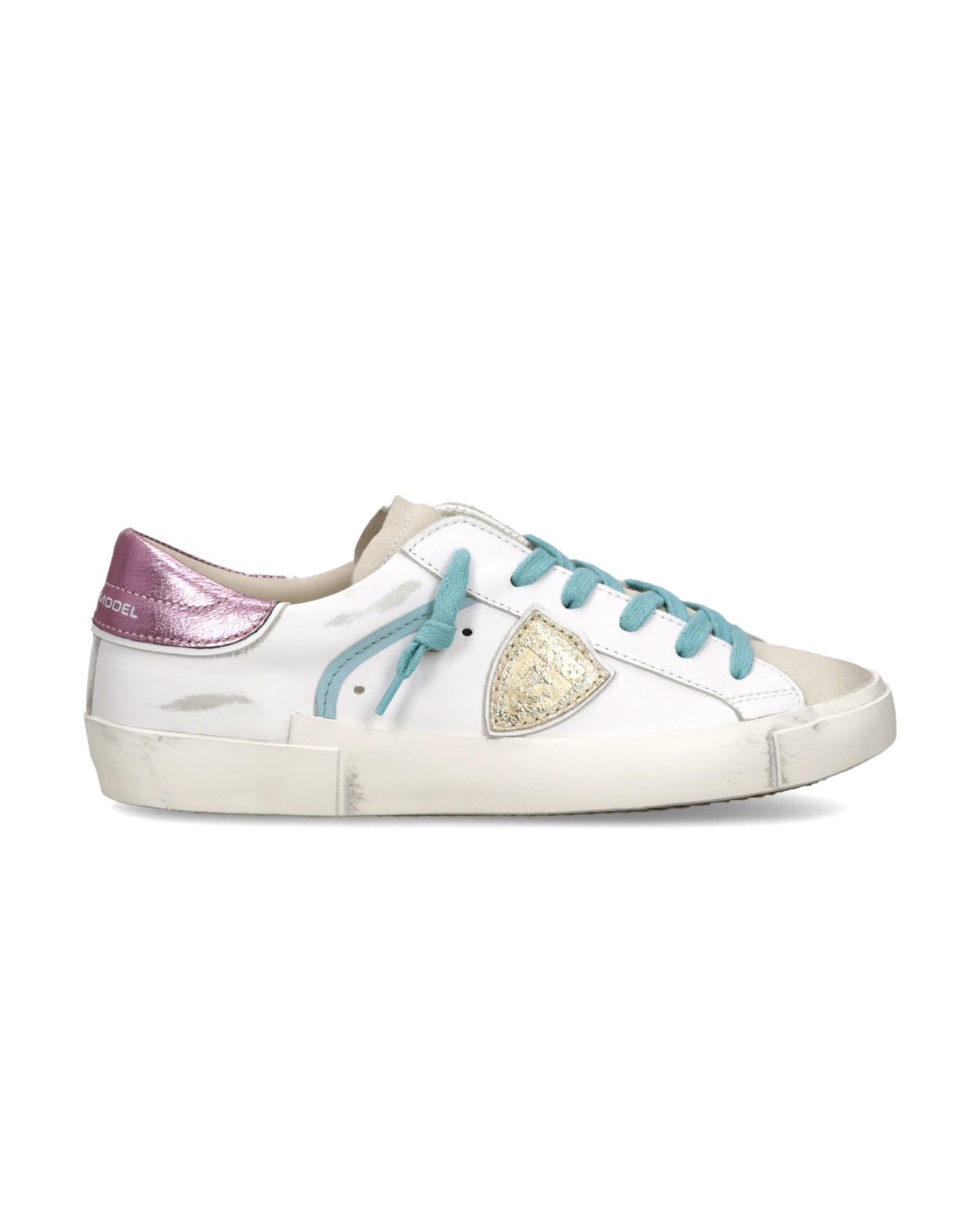 Sneakers Prsx Women, White Fuchsia Light Blue