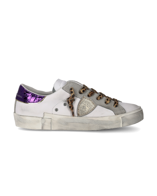 Sneaker Prsx Donna, Bianco e Violetto