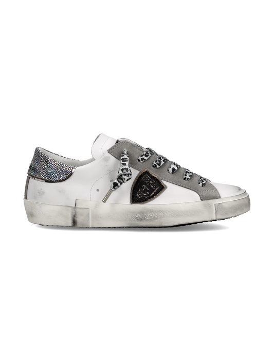 Sneakers Prsx Donna, Bianco Grigio Nero