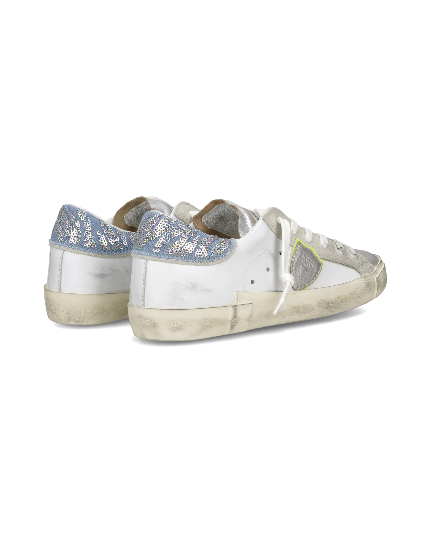 Sneakers Prsx Donna, Bianco Denim