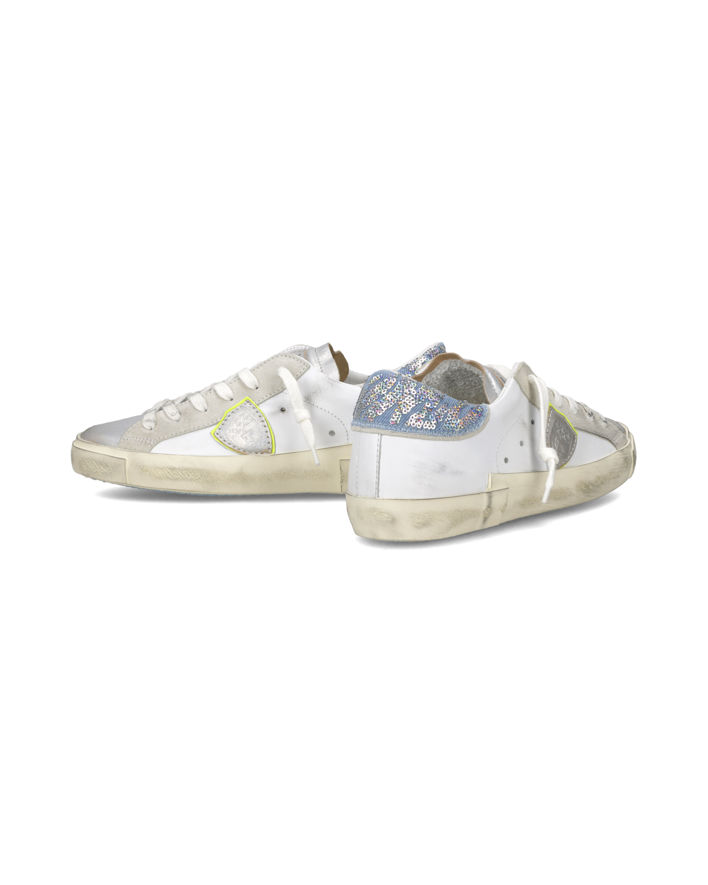 Sneakers Prsx Donna, Bianco Denim