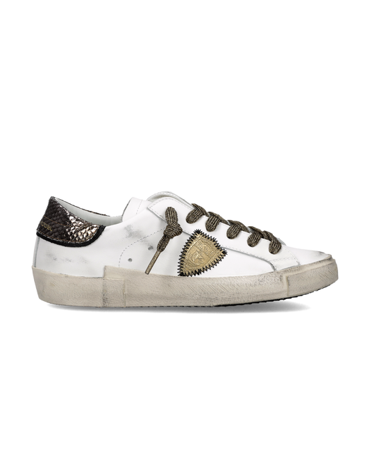 Sneakers Prsx Donna, Bianco Bronzo