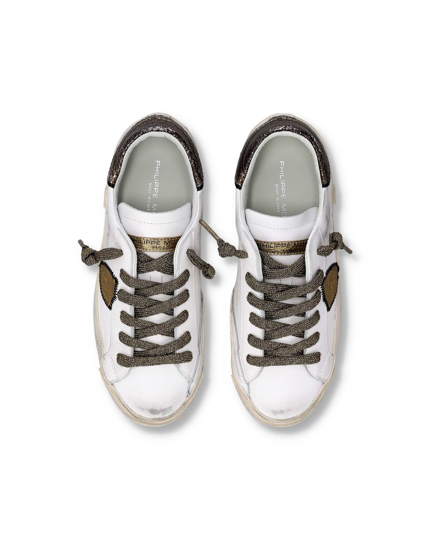 Sneakers Prsx Donna, Bianco Bronzo