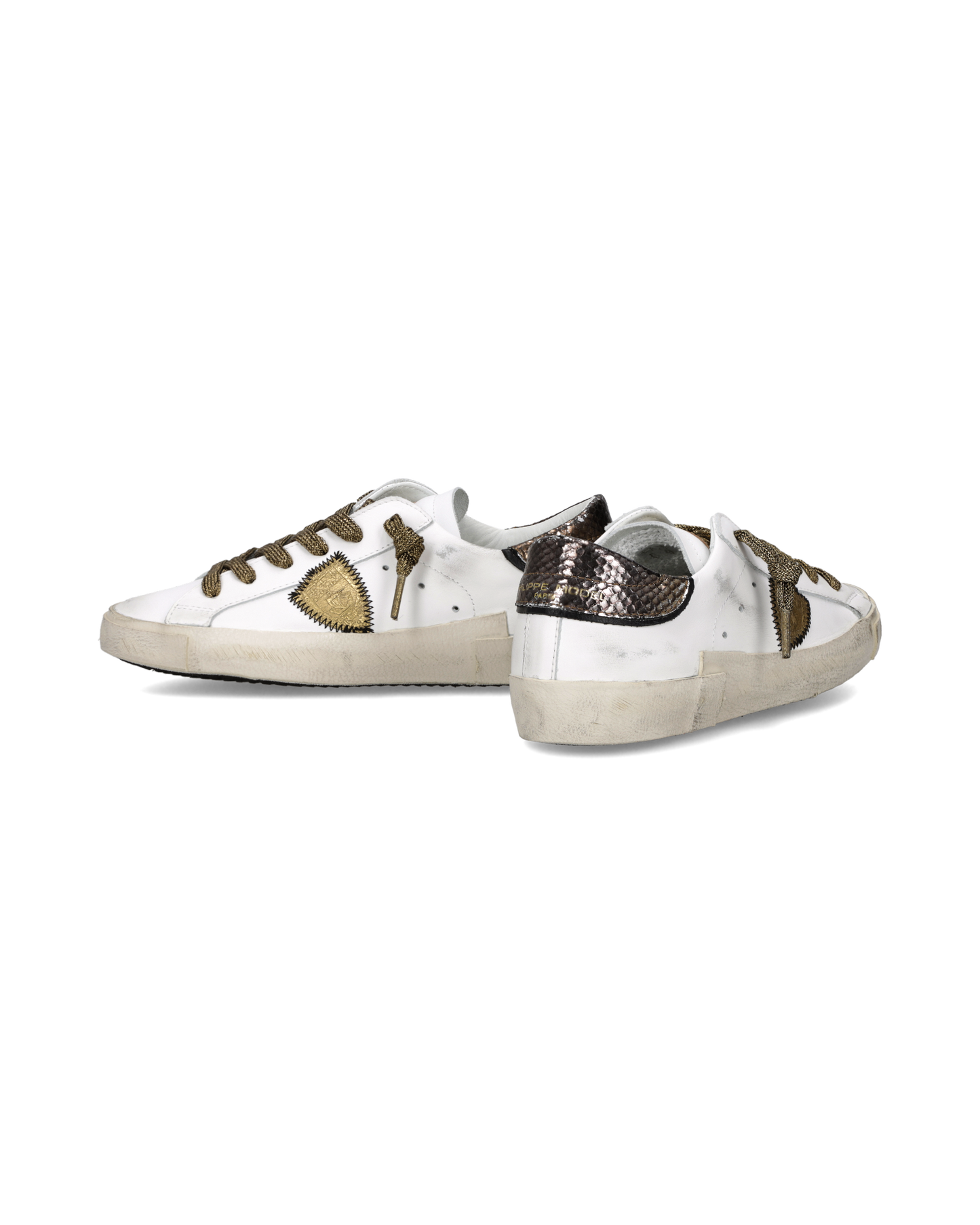 Sneakers Prsx Donna, Bianco Bronzo