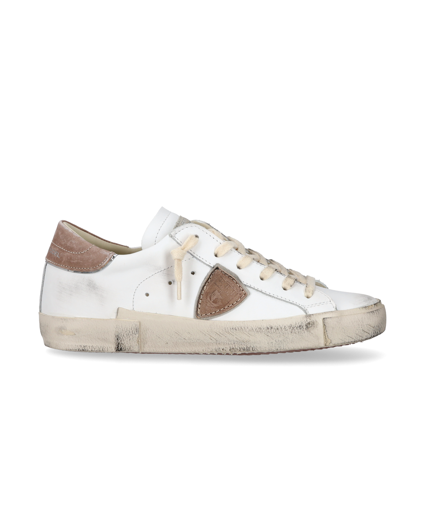 Sneaker casual Prsx da donna in pelle - Bianco e giallo