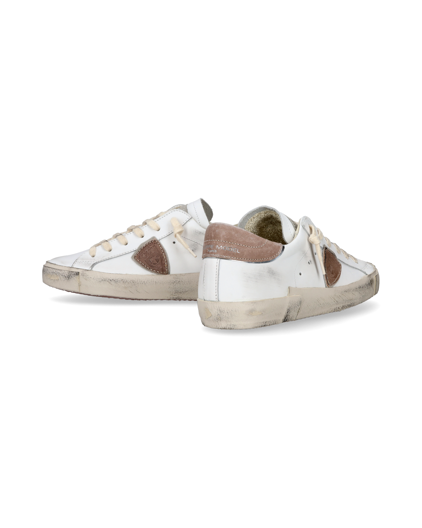 Sneaker casual Prsx da donna in pelle - Bianco e giallo