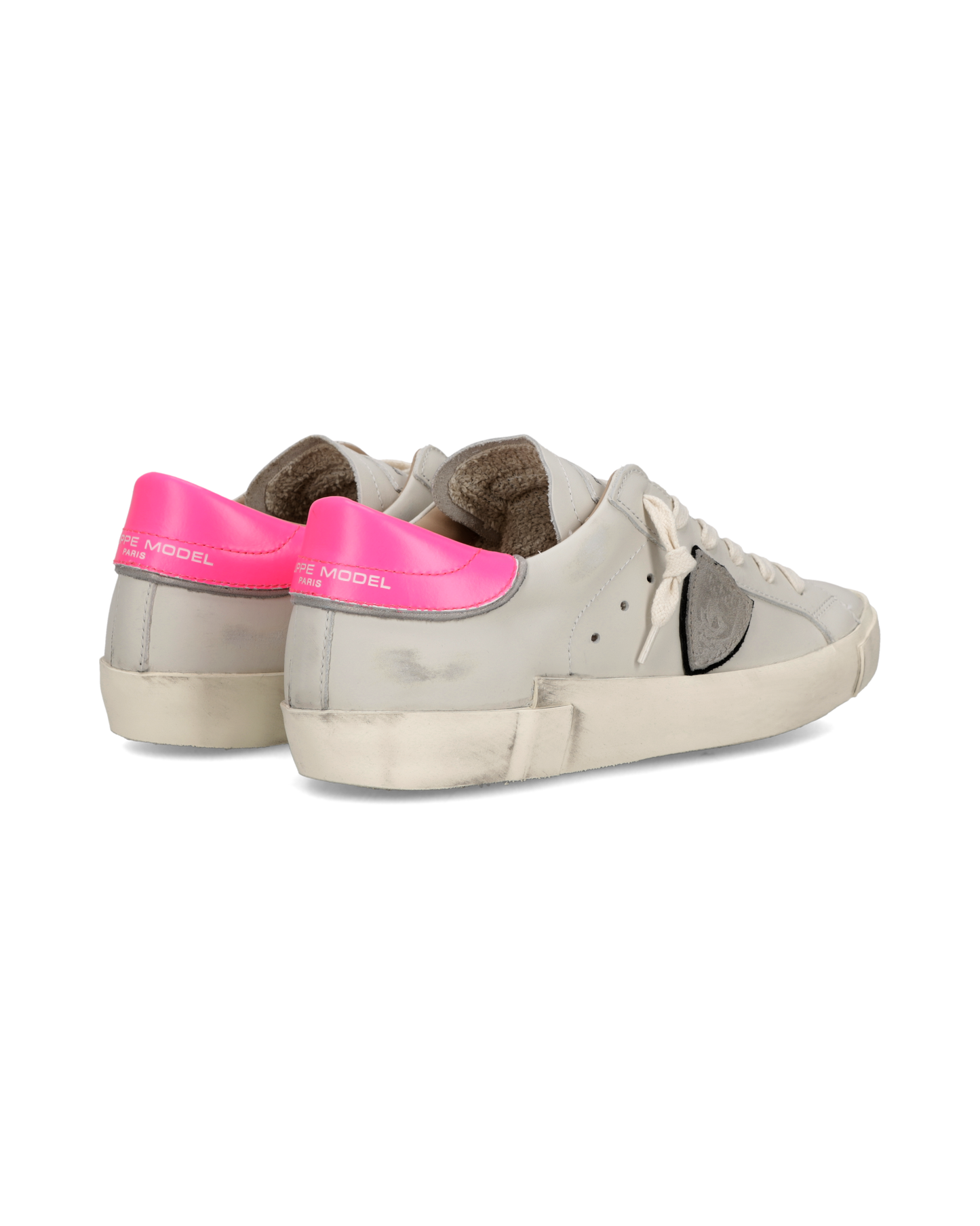 Sneakers Prsx Women, White Cream Neon Pink