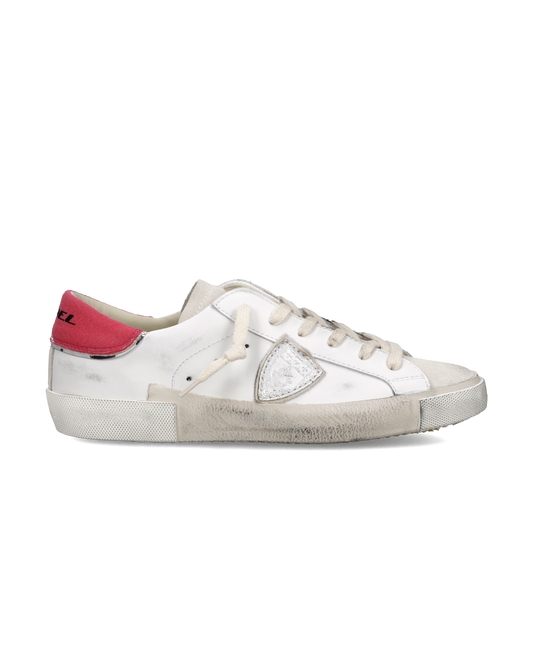 Sneakers Prsx Donna, Bianco Fucsia Metallizzato
