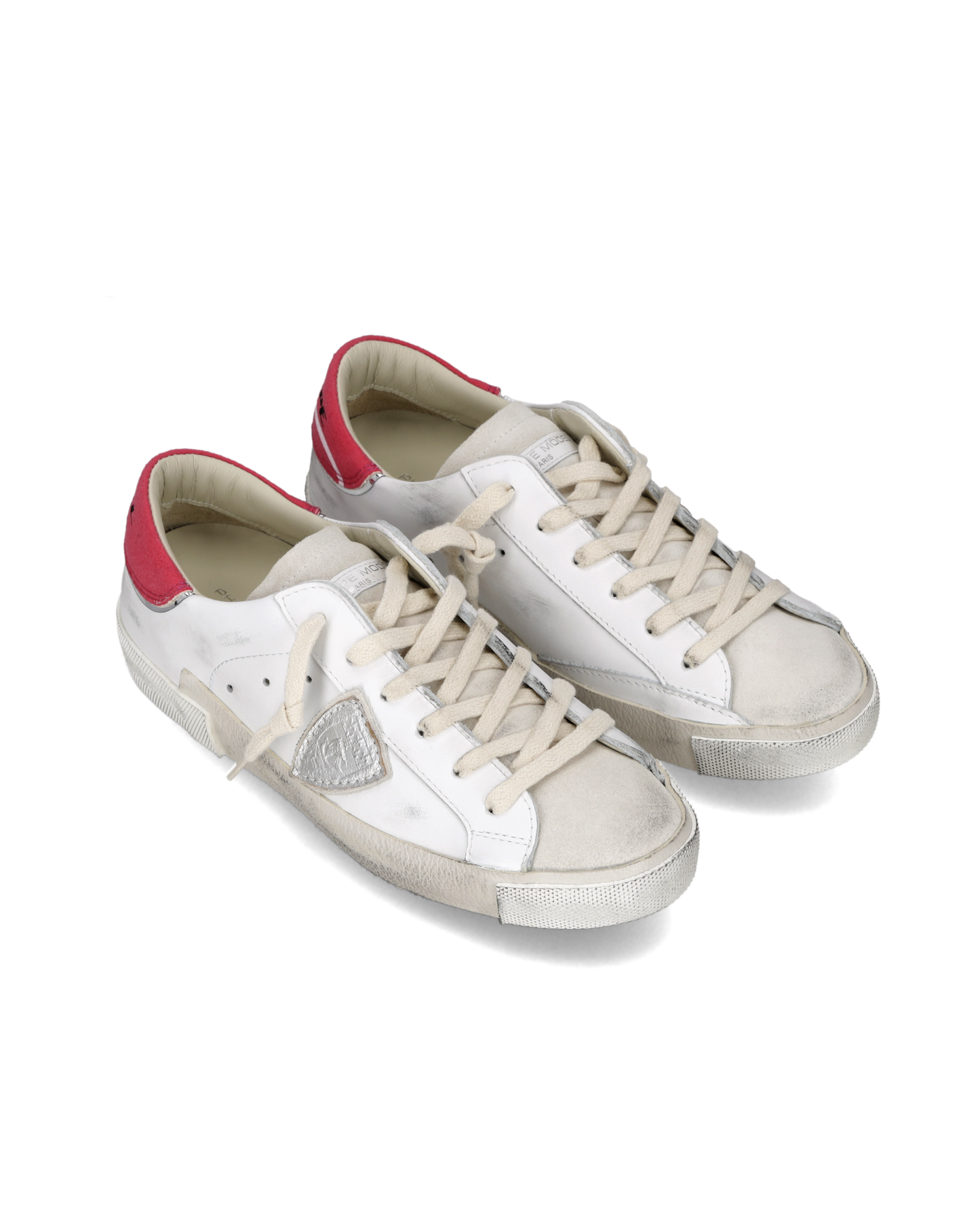 Sneakers Prsx Donna, Bianco Fucsia Metallizzato
