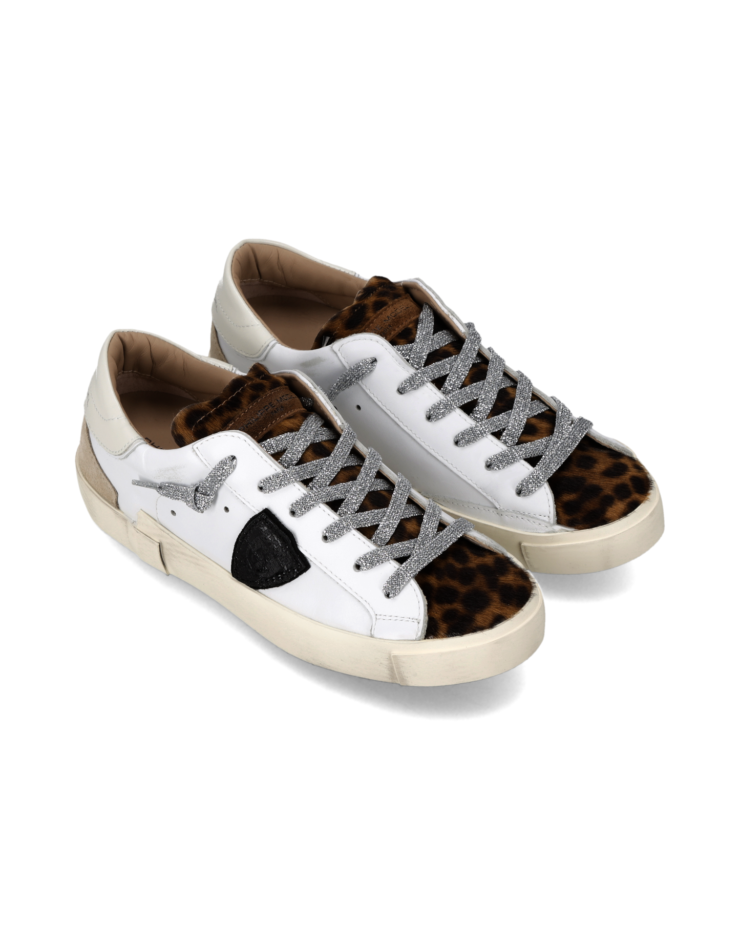 Zapatillas Prsx Para Mujer, Blanco Marrón