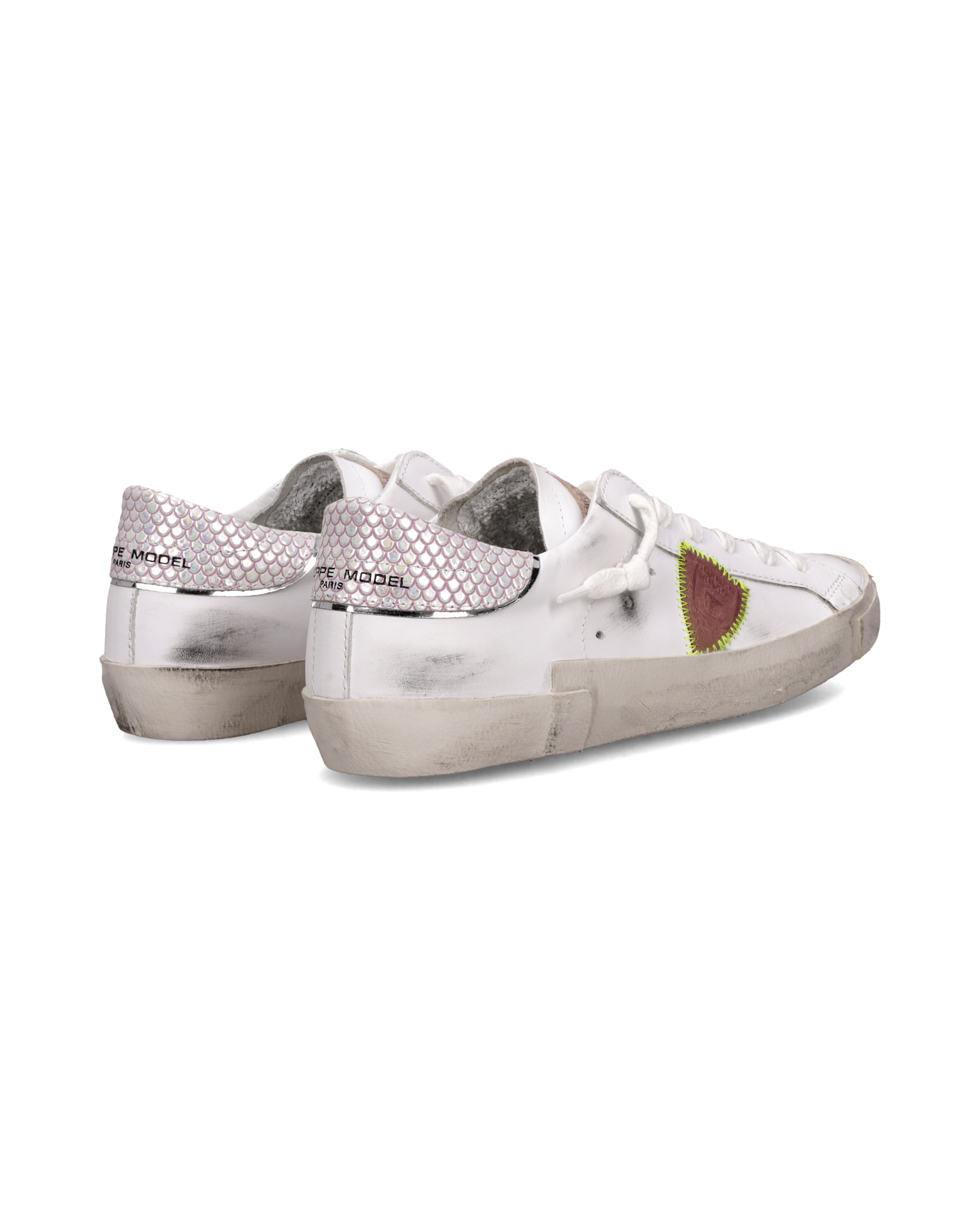 Sneakers Prsx Donna, Bianco Rosa