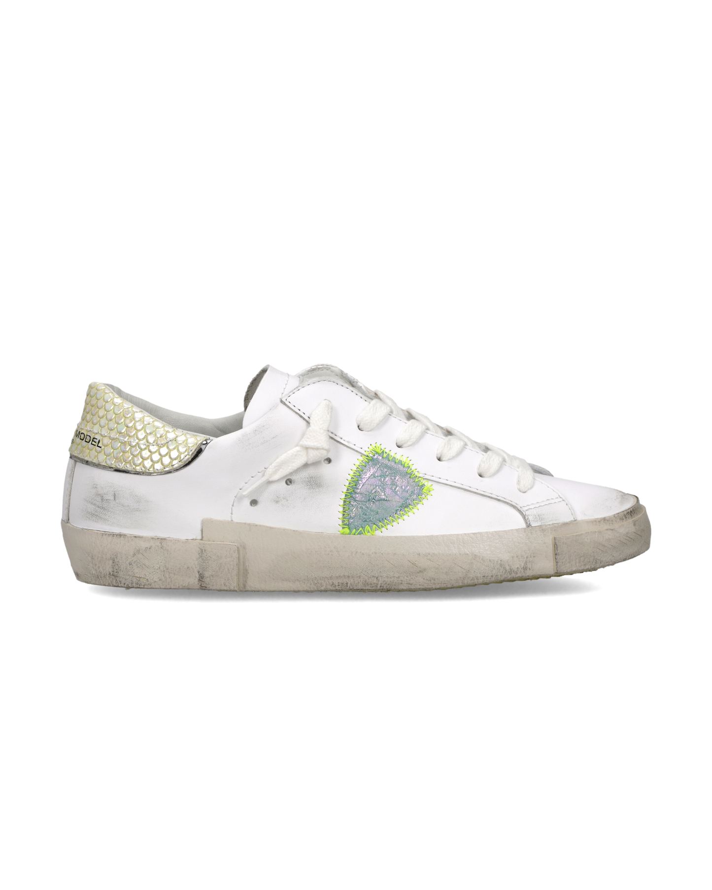 Sneakers Prsx Donna, Bianco Verde