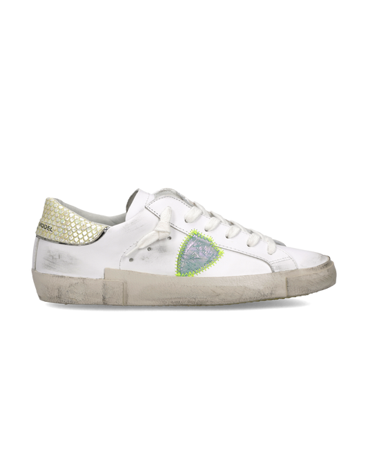 Sneakers Prsx Donna, Bianco Verde
