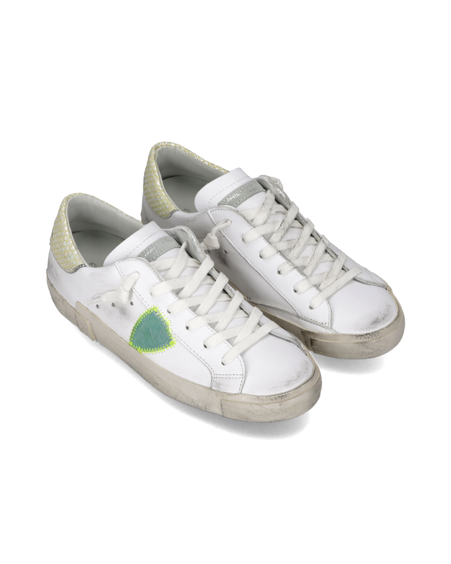 Sneakers Prsx Donna, Bianco Verde