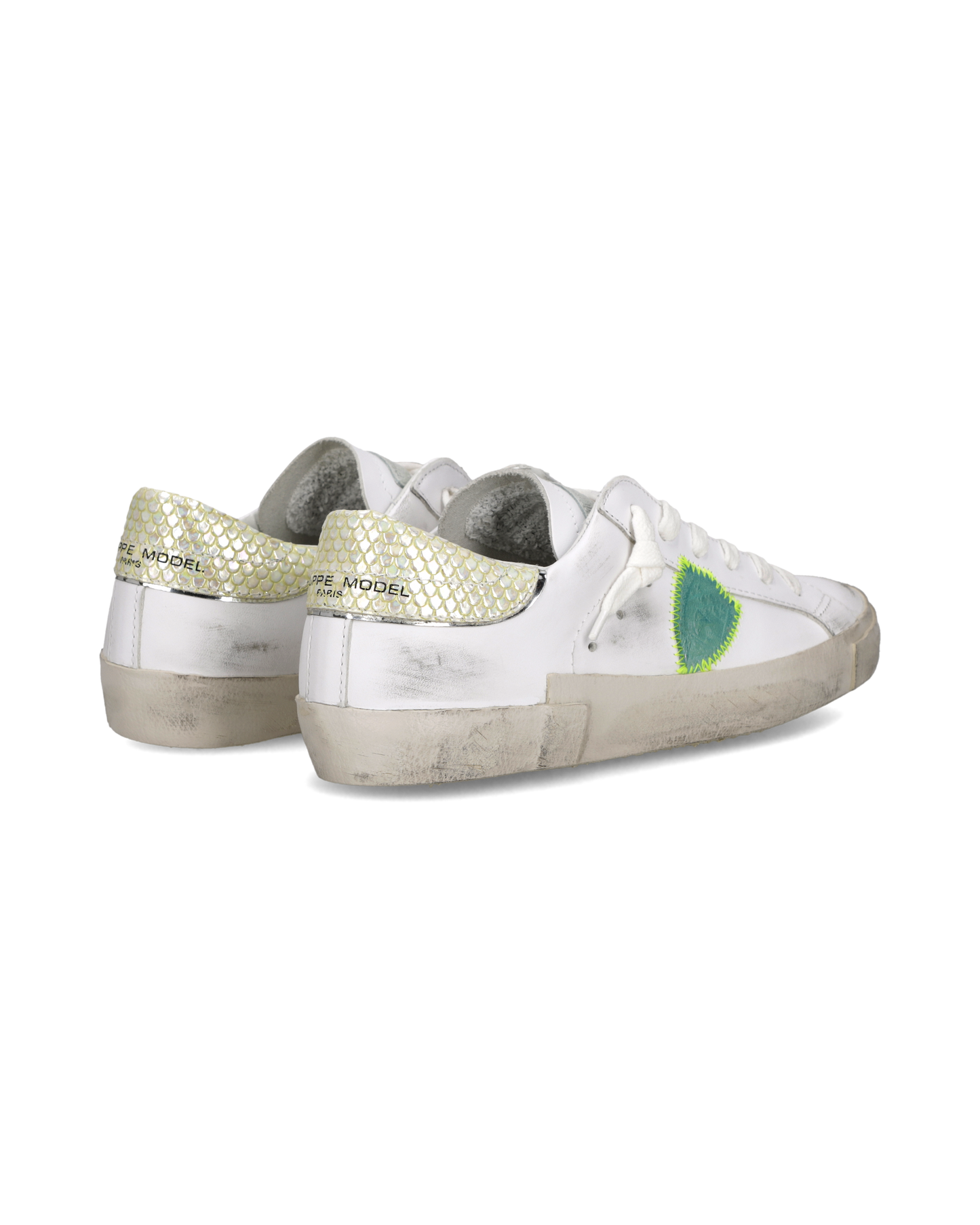 Sneakers Prsx Donna, Bianco Verde