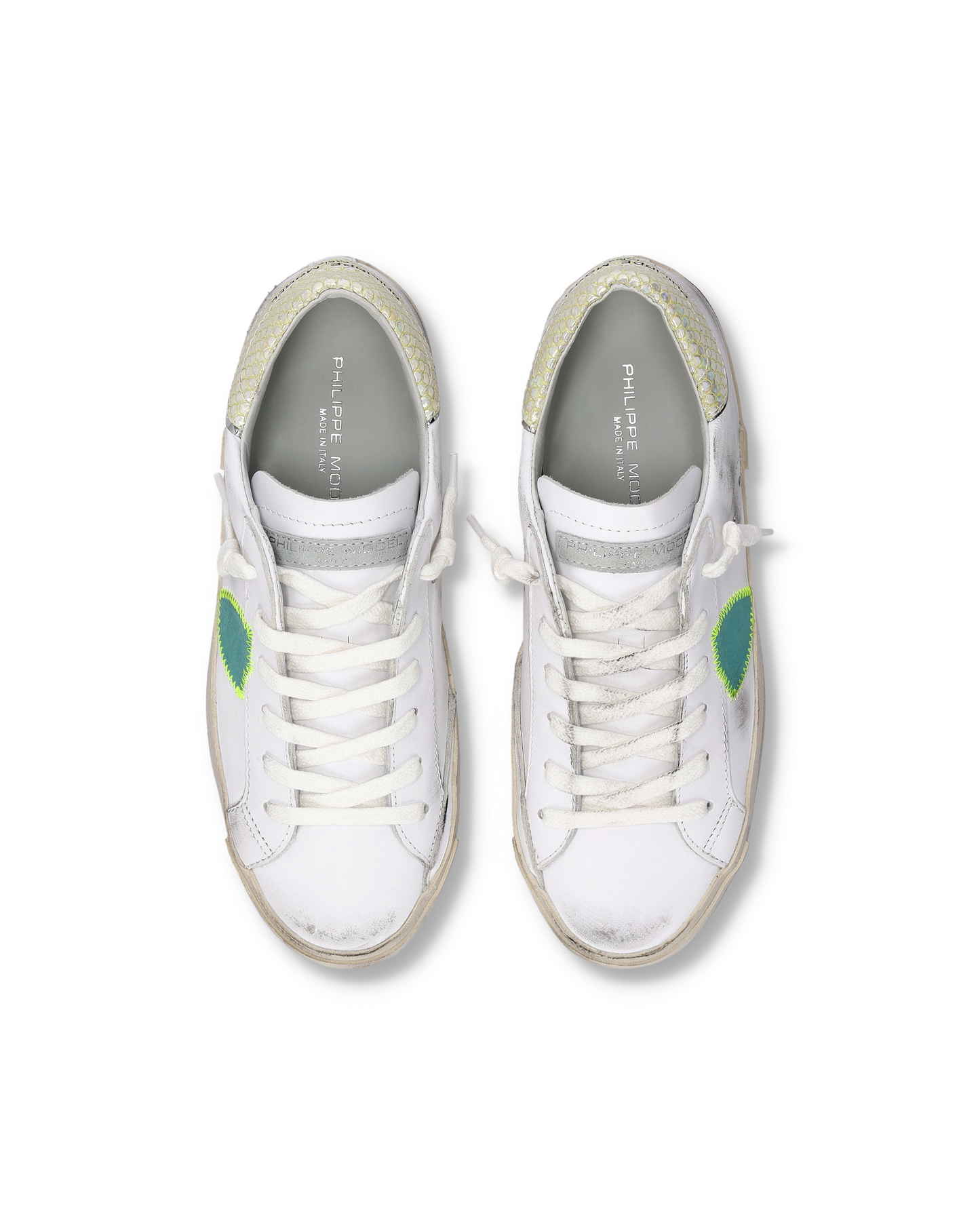 Sneakers Prsx Donna, Bianco Verde