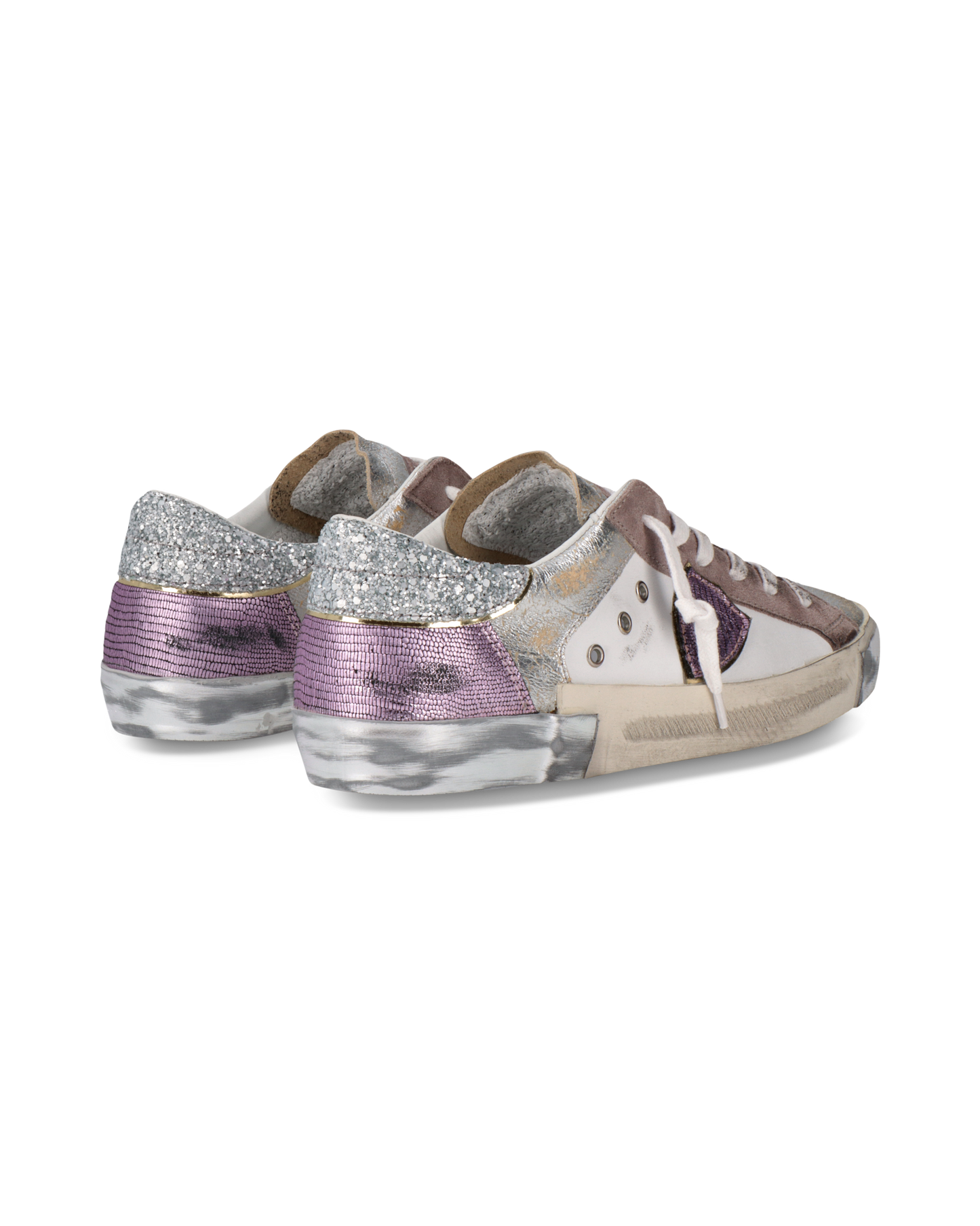 Sneakers Prsx Tennis Women, White Beige Purple